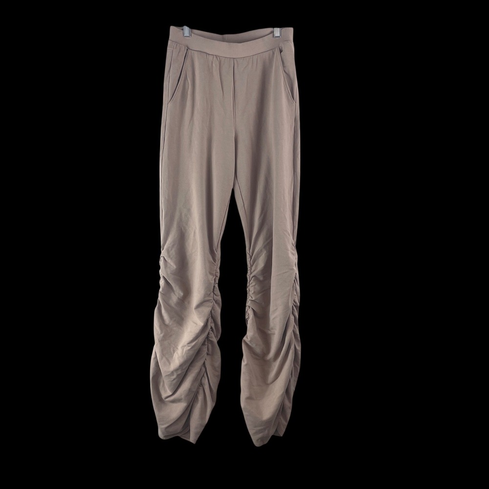 Alo Yoga Ruched Soft Sculpt Legging Sweatpants Womens XS/S‎ Tan Joggers Relaxed